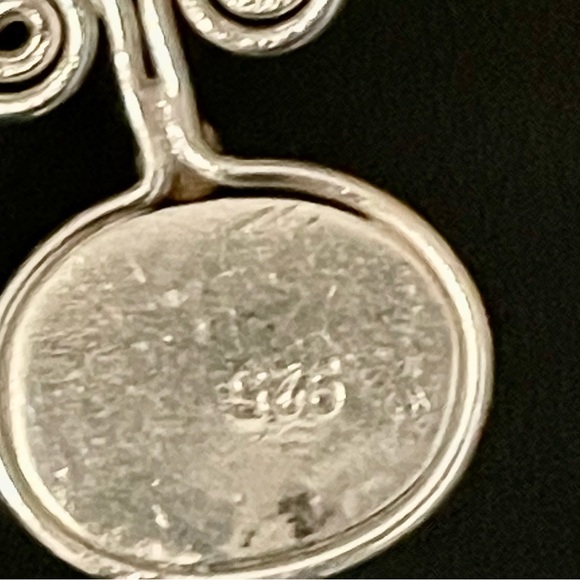 Sterling silver amber necklace - Picture 4 of 4